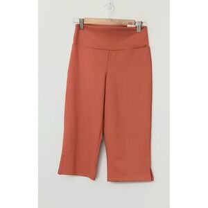 Zuda Capri Leggings Women's Size Small Orange Activewear Pants Pullon NEW
